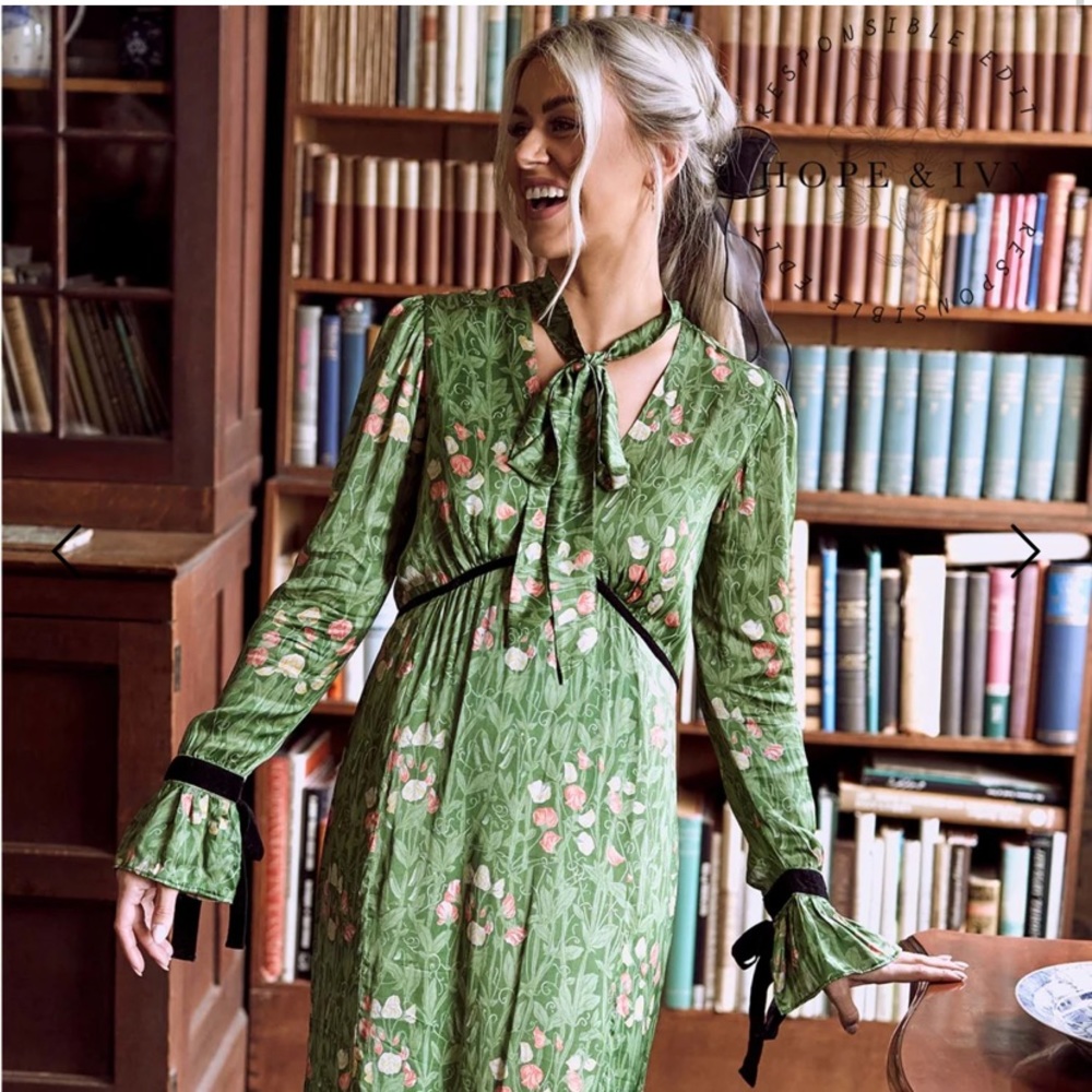 NEW never worn Hope and Ivy dress In collab With The William Morris Society